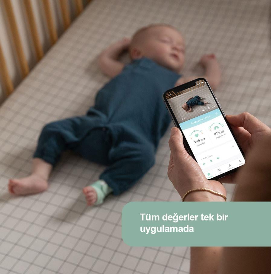 Owlet Smart Sock / Akıllı Çorap Gül Kurusu