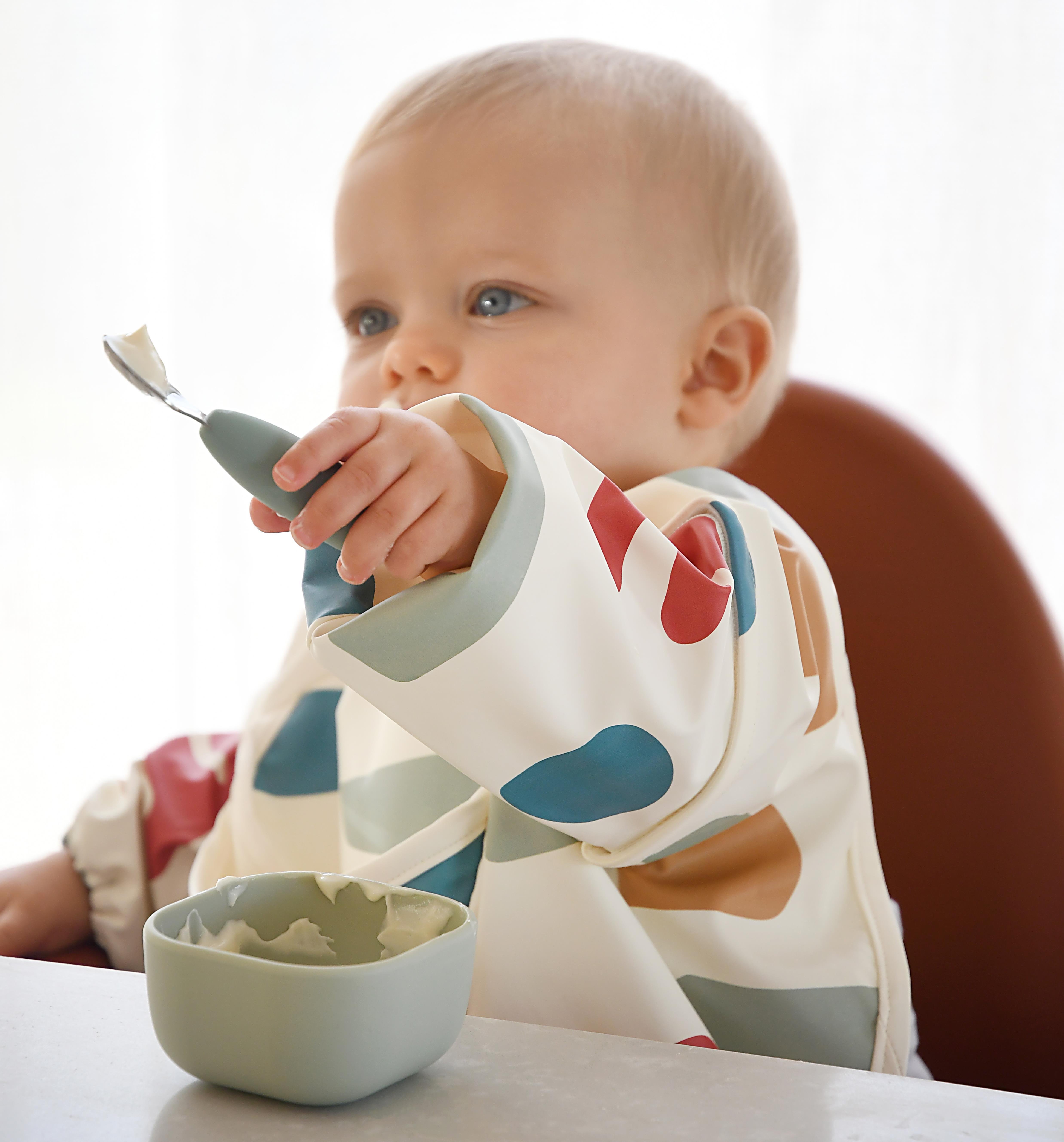 Paslanmaz Çelik Çatal Kaşık Seti, Sage green