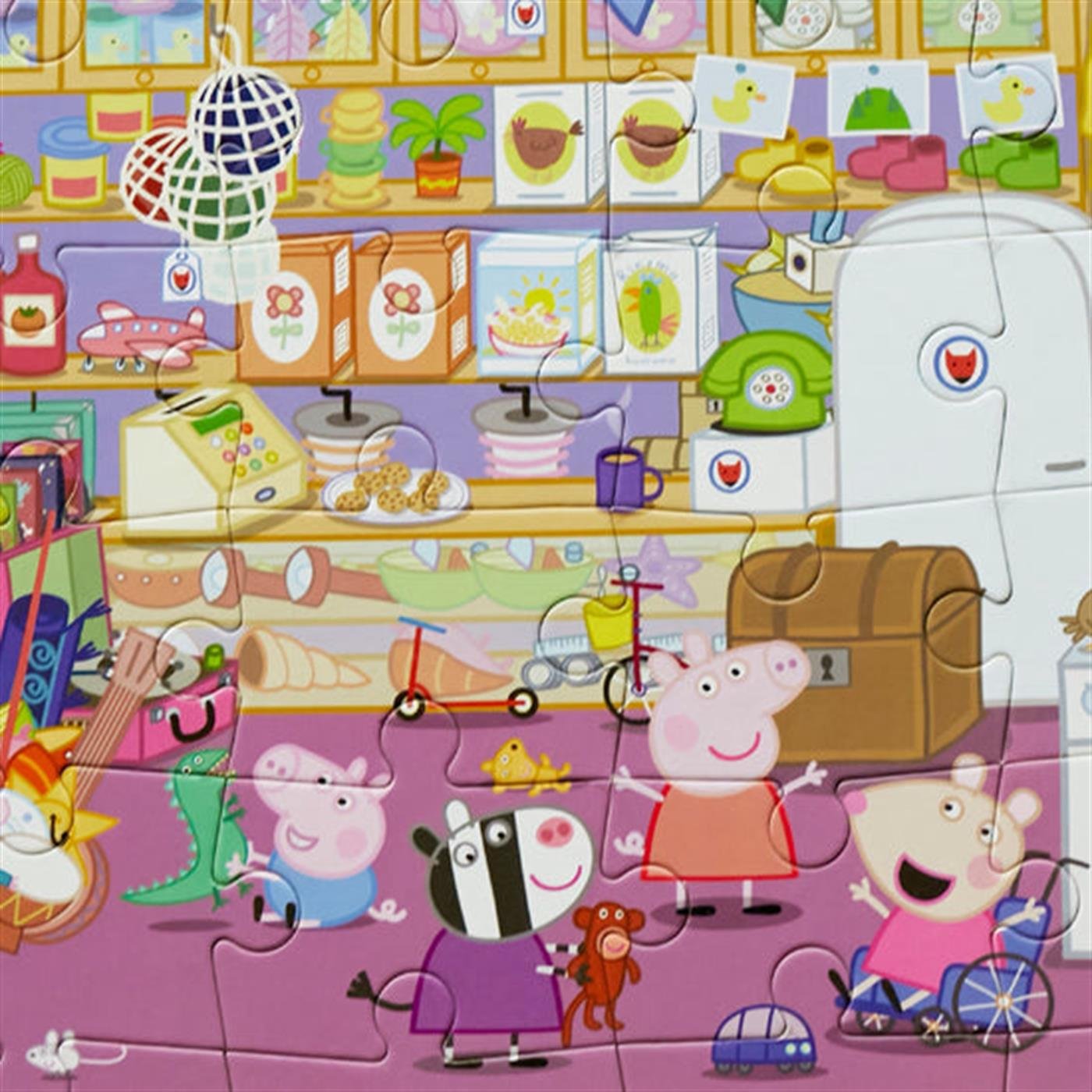 Peppa Pig - Look & Find Puzzle:  Mr. Fox's Shop - 36 Parçalı Yapboz ve Gözlem Oyunu