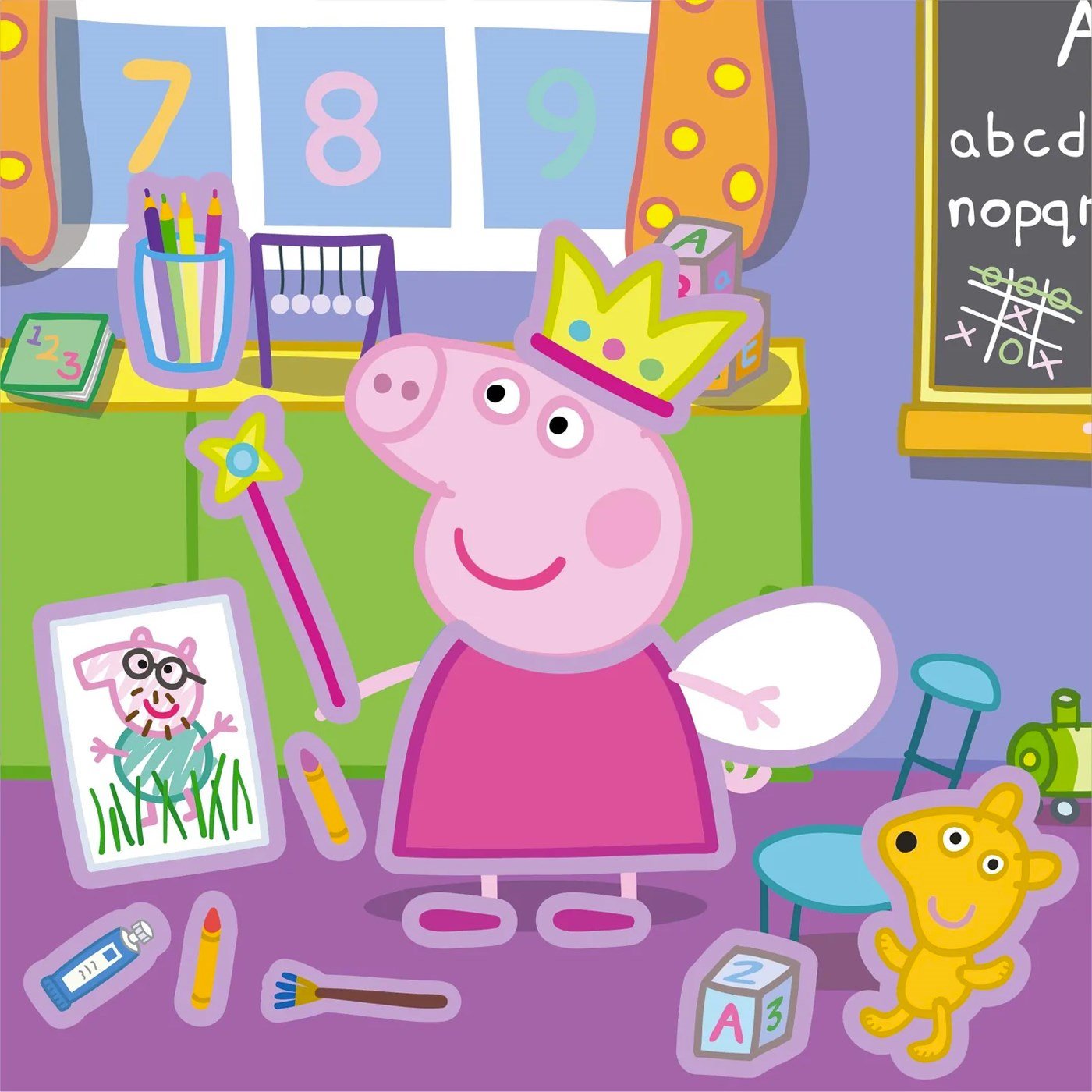 Peppa Pig - Reusable Sticker: Dress up - Tak Çıkar Çıkarma Oyunu