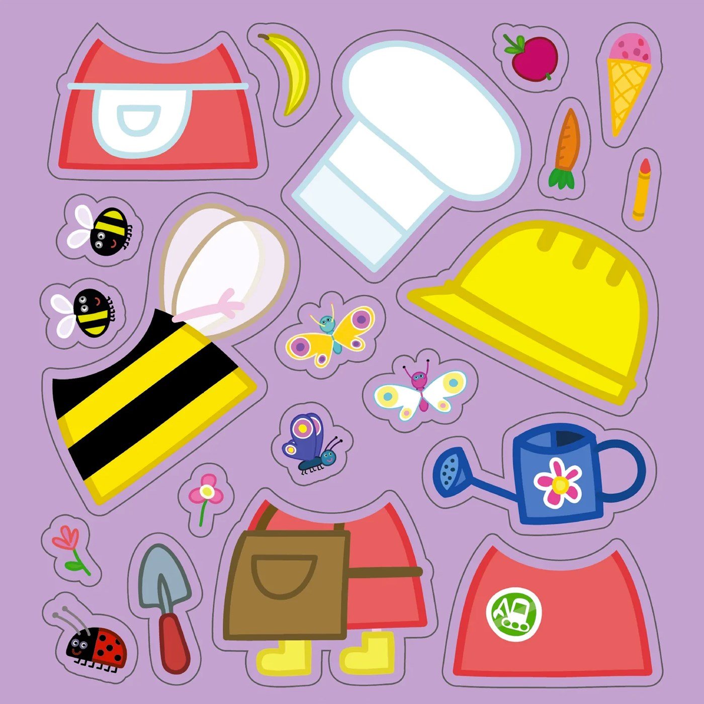 Peppa Pig - Reusable Sticker: Dress up - Tak Çıkar Çıkarma Oyunu
