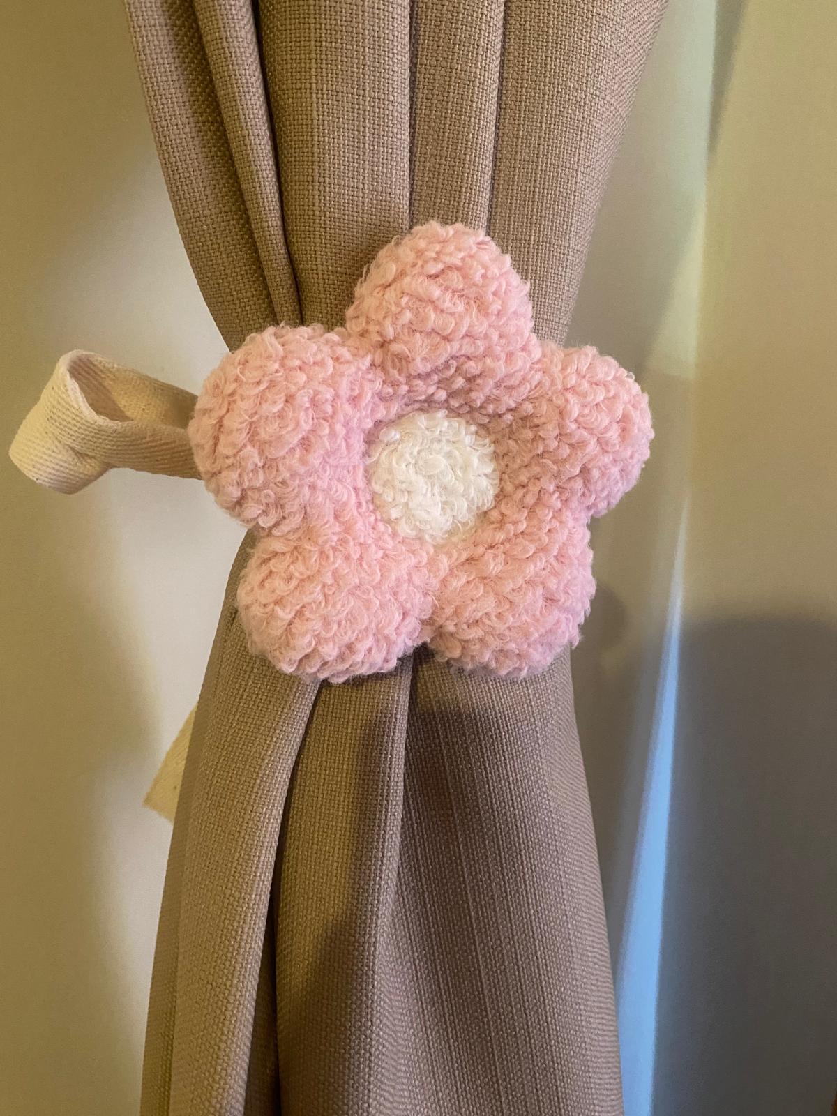 Perde Süsü Çiçek Açık pembe