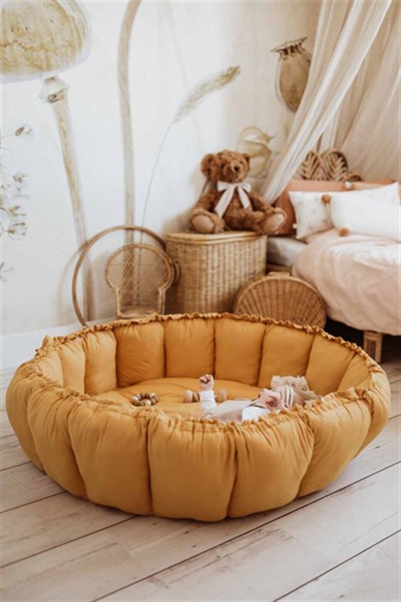 Play & Go Oyun Matı, Bloom Mustard Organic