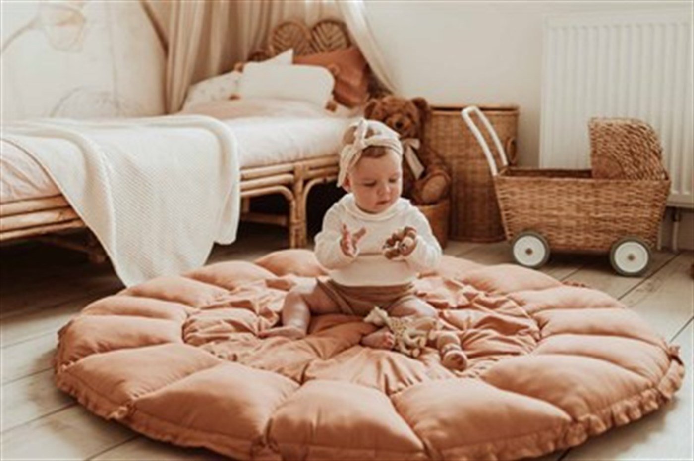 Play & Go Oyun Matı, Bloom Tawny Brown Organic