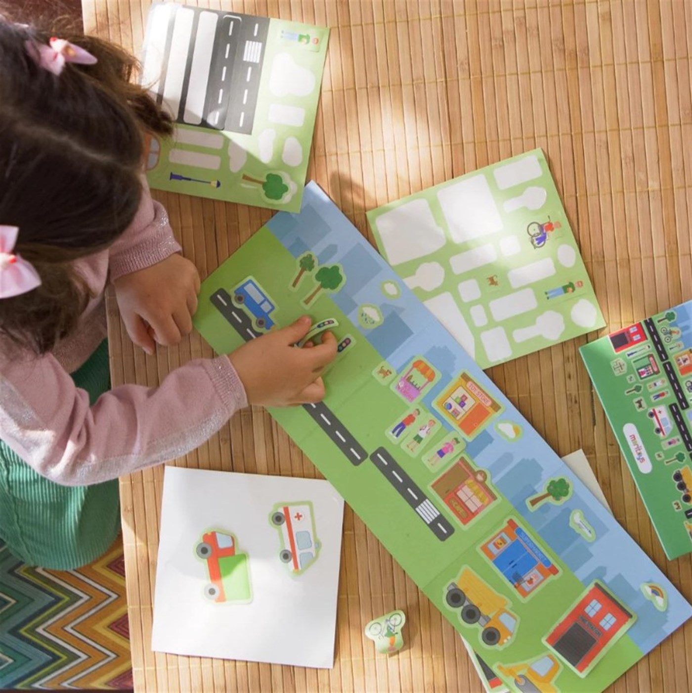 Reusable Sticker Set: My City