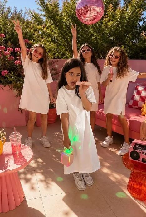 Singy Party Karaoke Hoparlör – Pembe