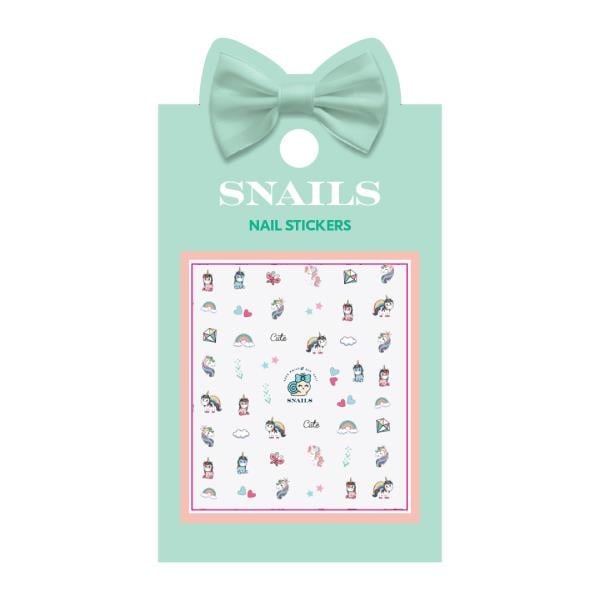 Snails Tırnak Sticker Seti- Unicorn Queen