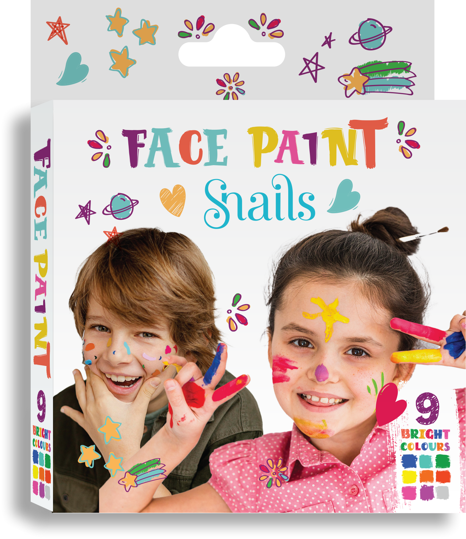 Snails Yüz Boyama Paleti - Parlak Renkler