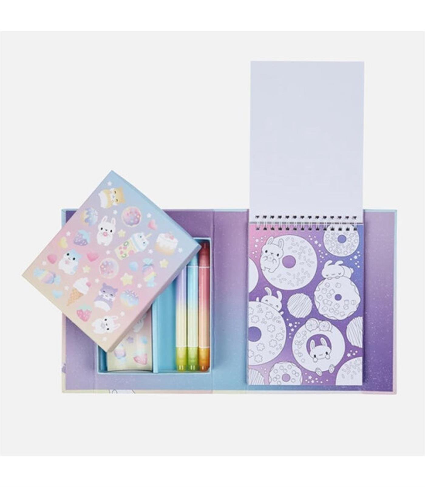 Tiger Tribe Pastel Boyama Seti - Kawaii Cafe