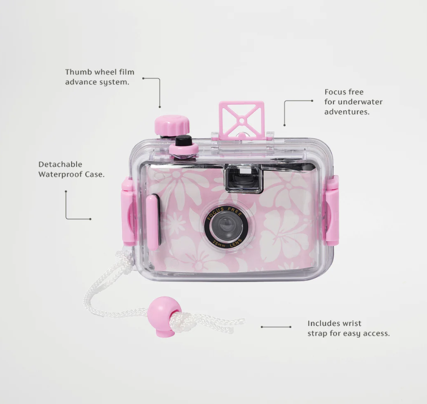 Underwater Camera Underwater Camera Pink Floral