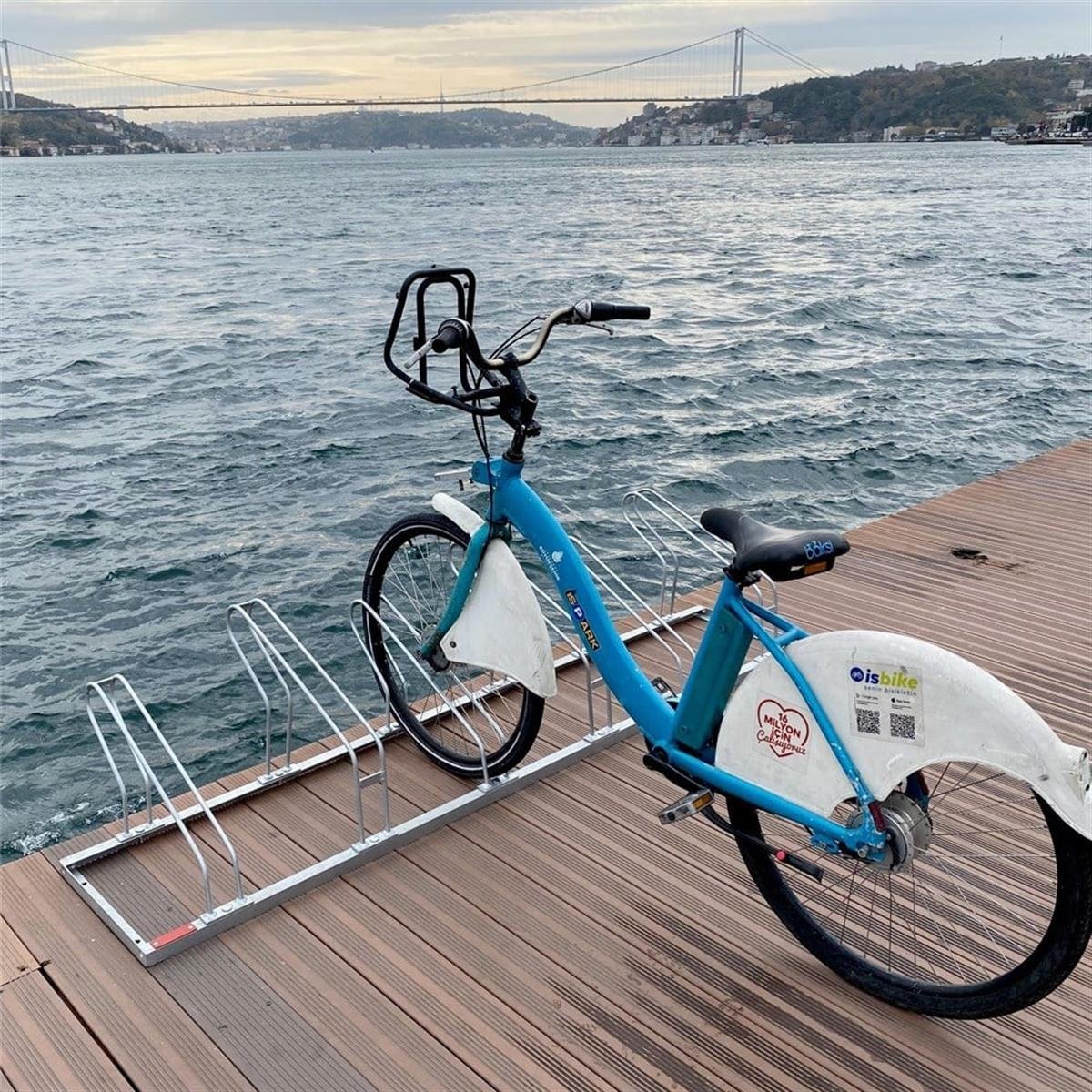 Bisiklet Park Yeri Altılı Galvaniz Eko