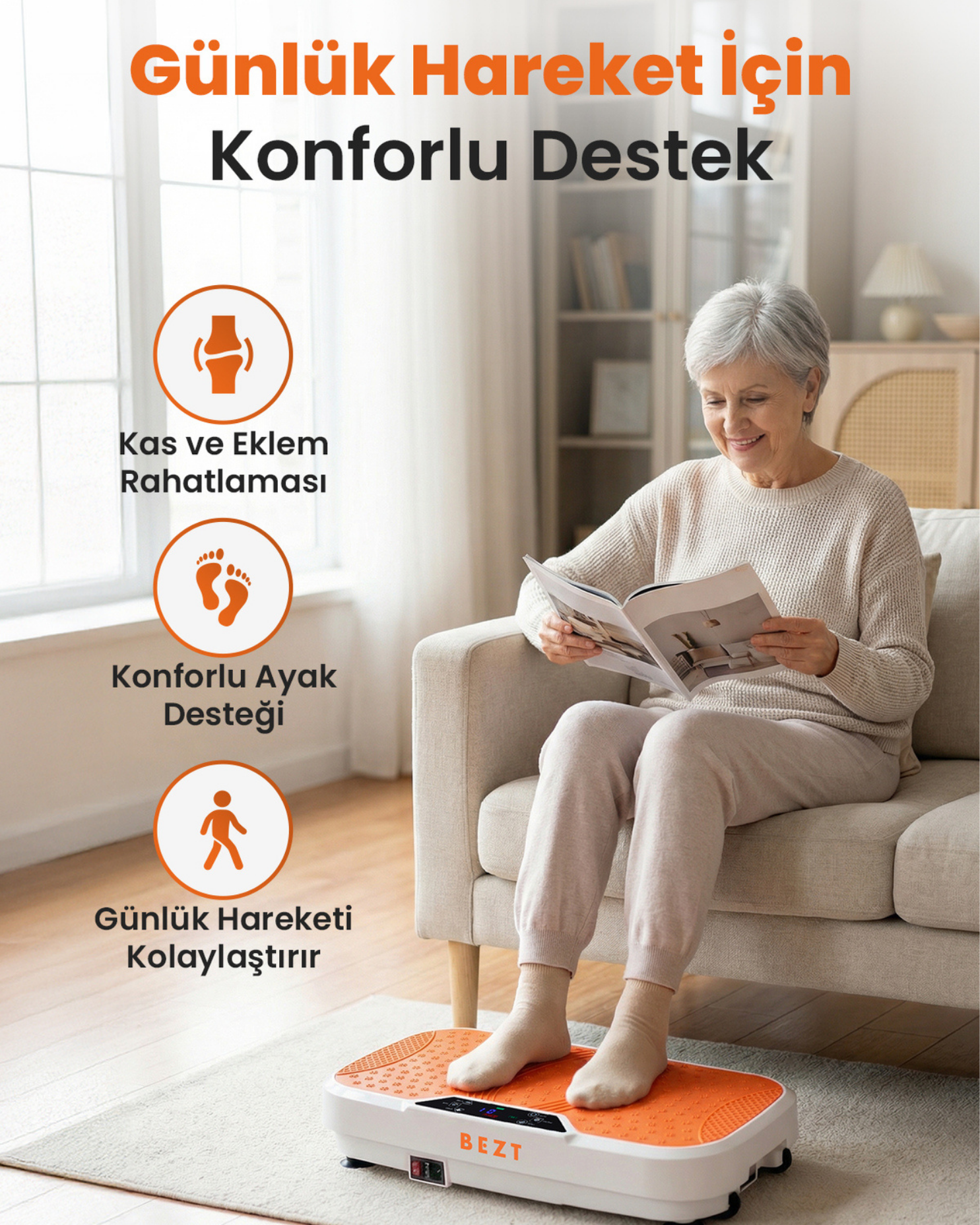 Bezt Vibe 2 Pro Max Vibration Plate Titreşimli Spor Masaj Aleti