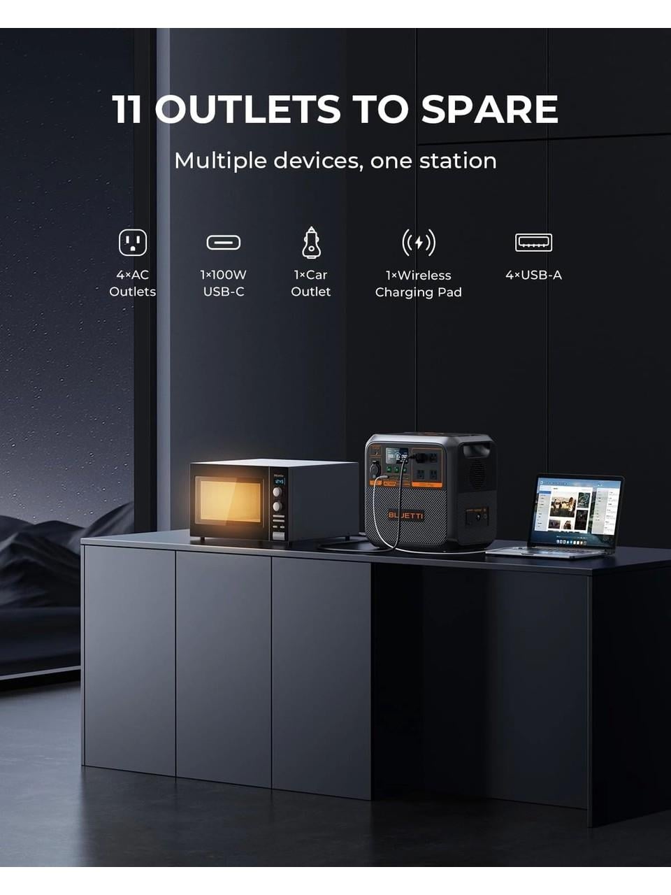 Bluetti AC180P UPS 1440Wh Kapasiteli Taşınabilir Güç Kaynağı