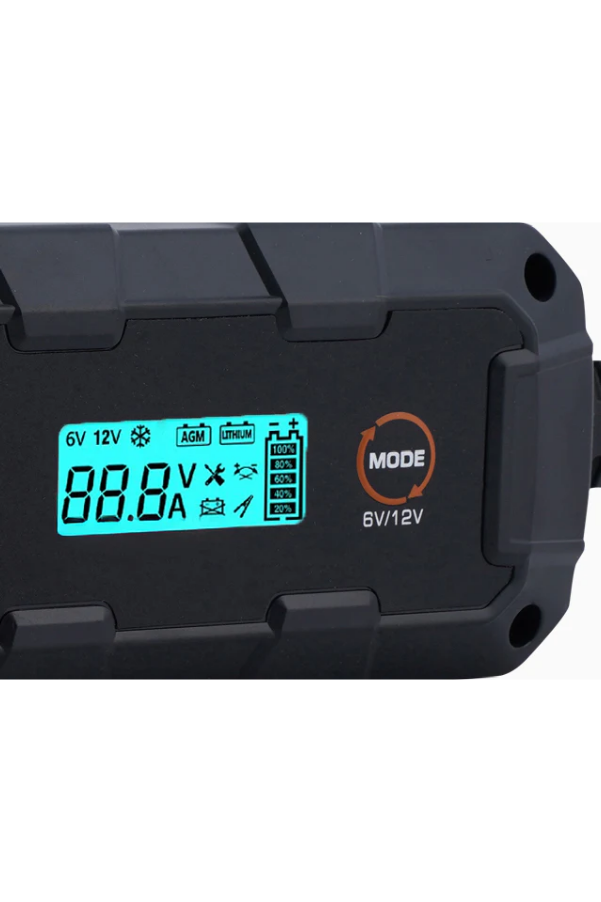 Mioji Mio 6000 6A 6V ve 12V Araba Şarj, Akü Bakım, Damlama Şarj Cihazı ve Motosiklet, ATV, Lityum ve Derin Döngülü Aküler için Kükürt Giderici Akıllı Akü Şarj Cihazı