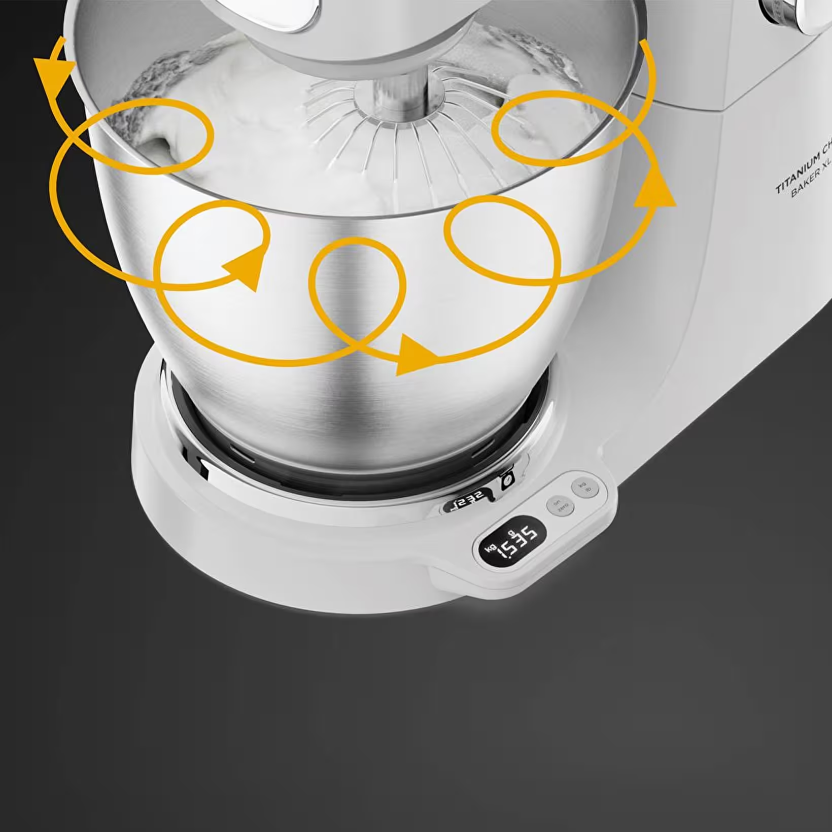 Kenwood KVC65.001WH Titanium Chef Baker Beyaz Hamur Yoğurma Makinesi