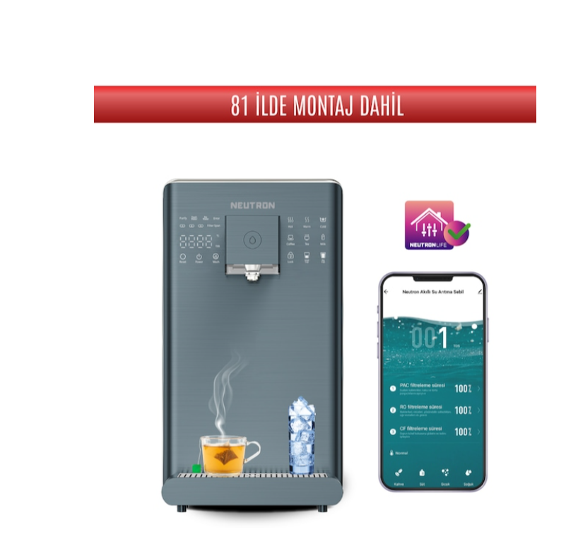 Neutron NTL-SU20C6WB Sıcak Soğuk Tezgah Üstü Arıtmalı Su Sebili