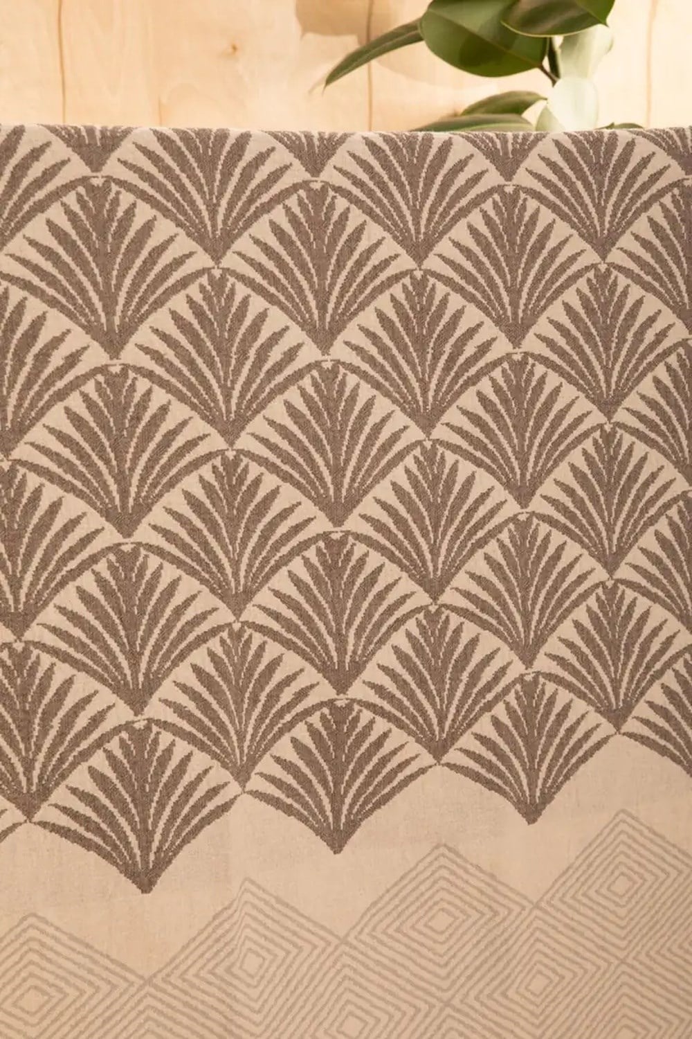 Mylasa Home %100 Pamuk Pan Desenli Çok Amaçlı Koltuk Şalı 130 x 170 (Kırlentsiz) - Antrasit
