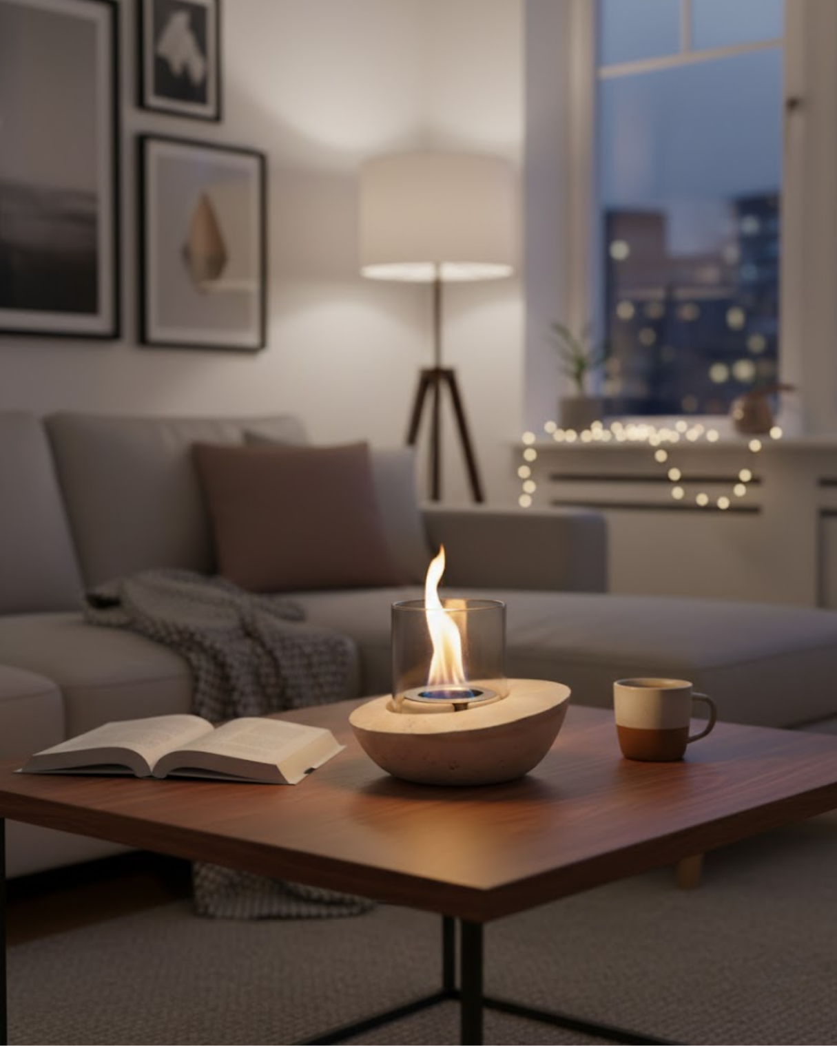 Reyo Stove Lazuli Masaüstü Bioethanol Şömine