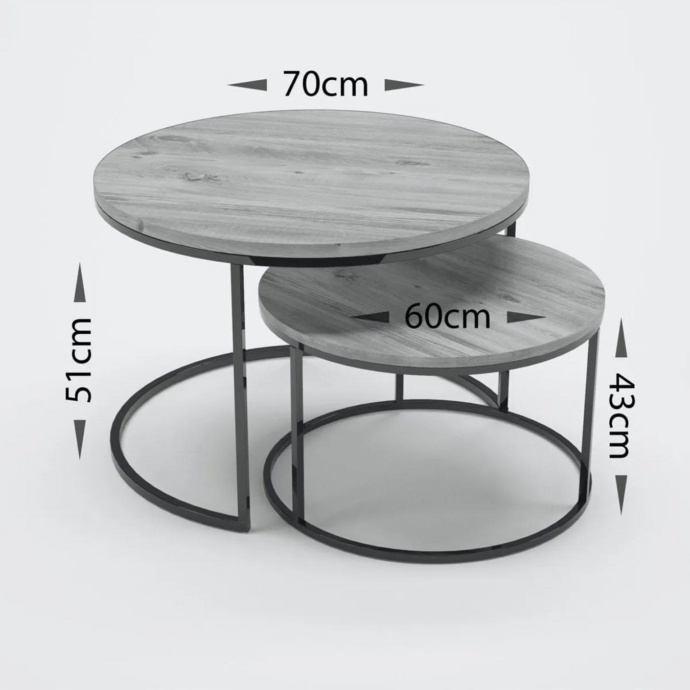 Reyo Orta Sehpa İkili Lüx Specıal Beyaz Mermer