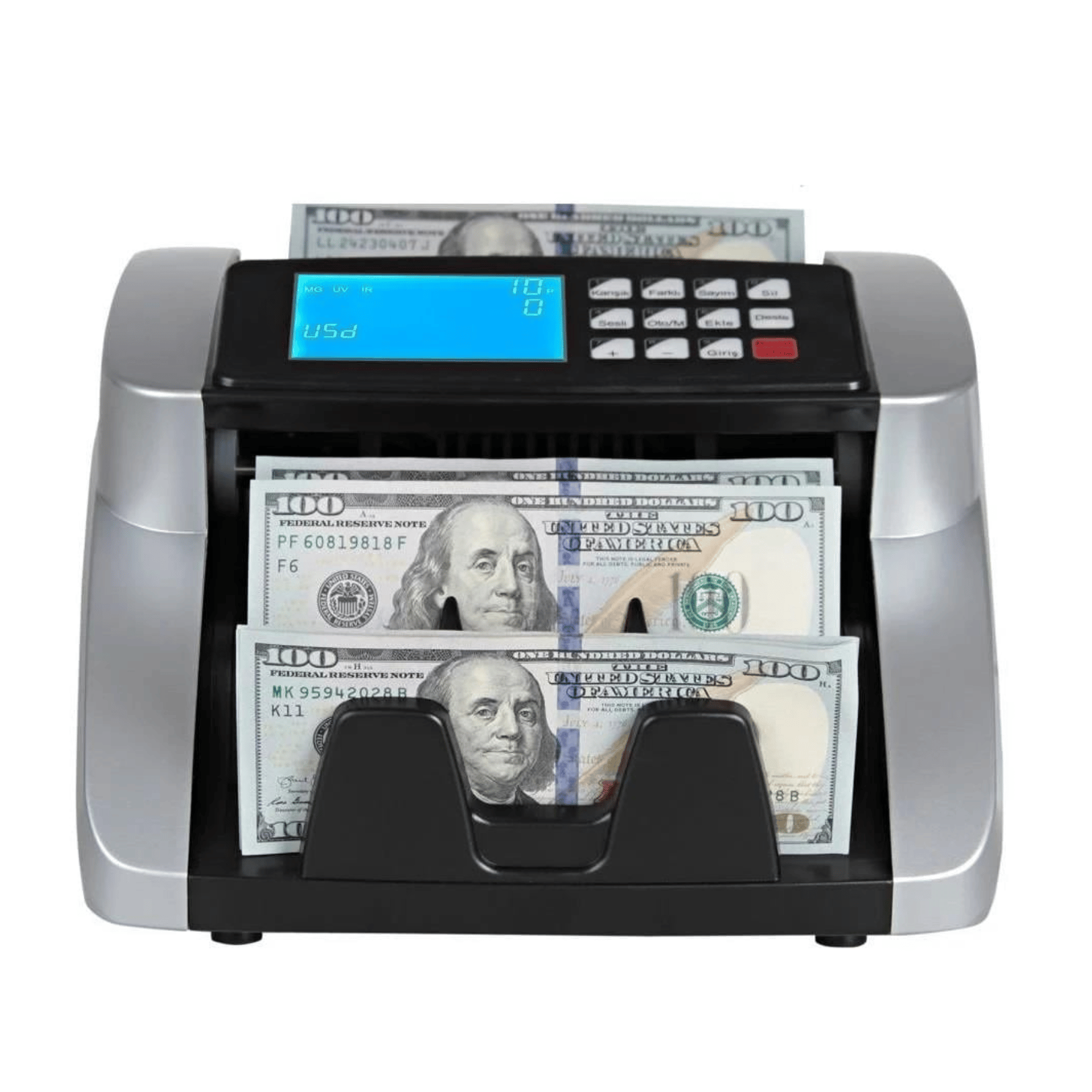 Baove GB7100S Karışık Para Sayma Makinesi ve Sahte Yakalama –TL-Euro-Usd - Türkçe Sesli Uyarı