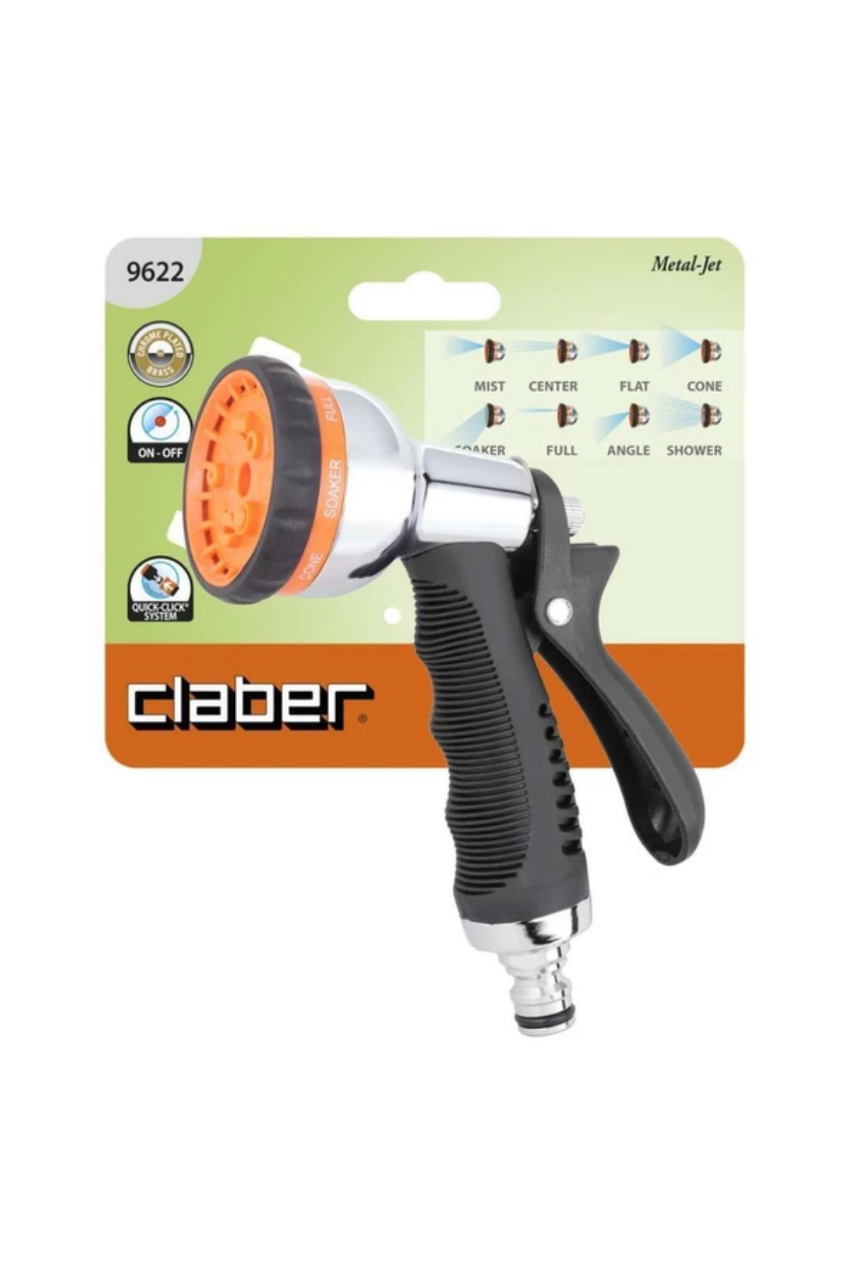 Claber 9622 8 Fonksiyonlu Pistol Sulama Tabancası