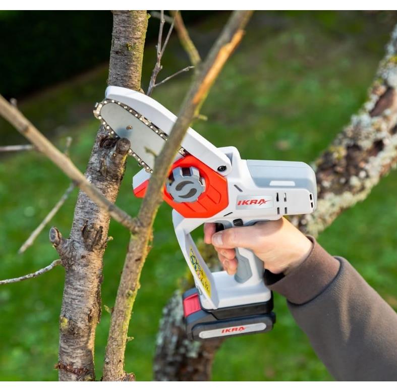 Ikra ICMS 2011 Çift Akülü Budama Testeresi 20V-2.0 Ah