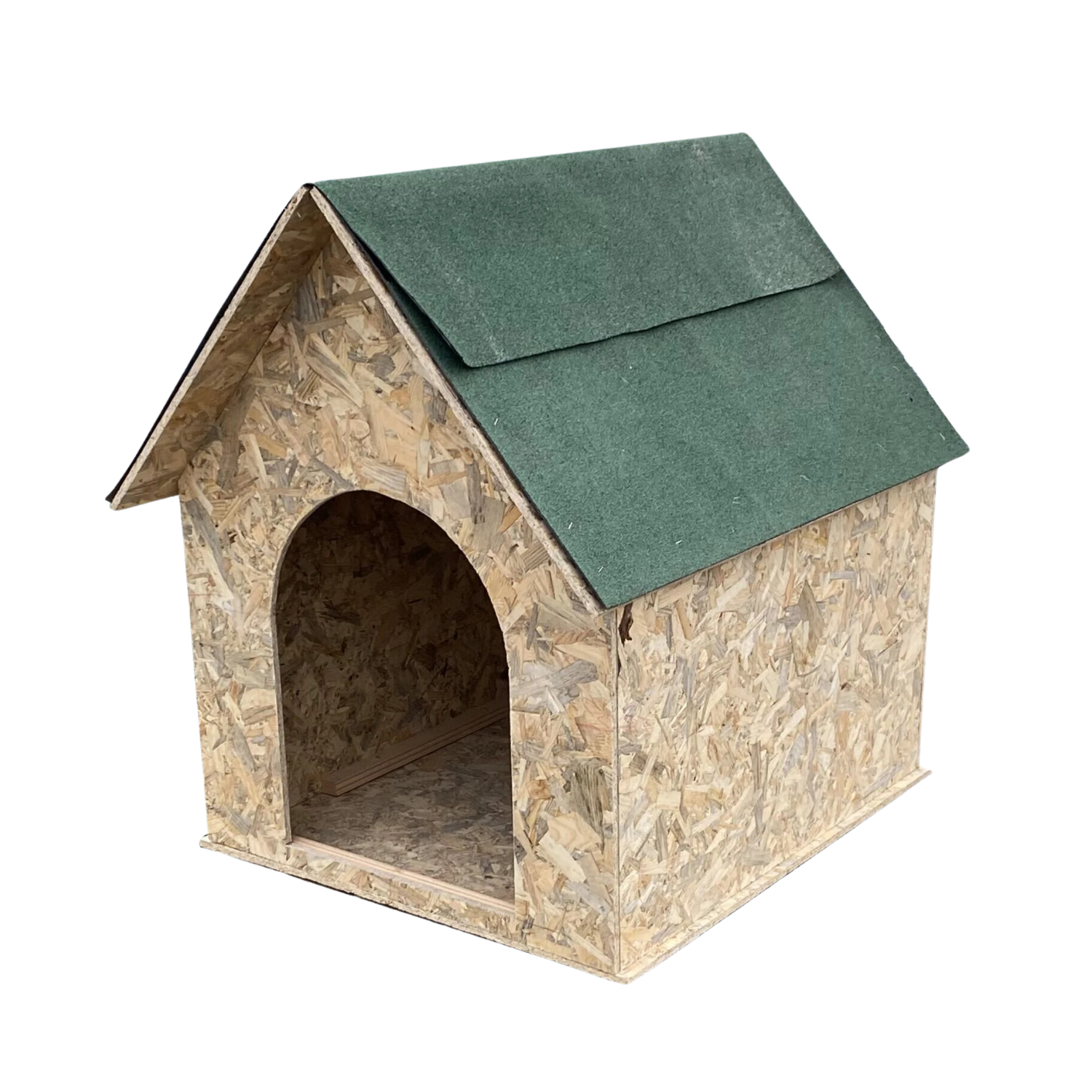 Melada Köpek Kulübesi Büyük Boy OSB XL Yeşil Çatılı 100x100x78 cm