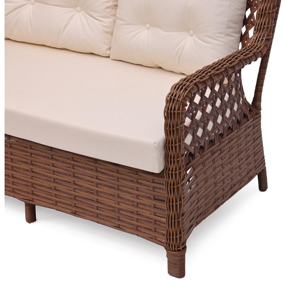 Grassgarden Menevşe 2+1+1 Masa Alüminyum Üzeri Örgü Rattan Bahçe Balkon Mobilyası