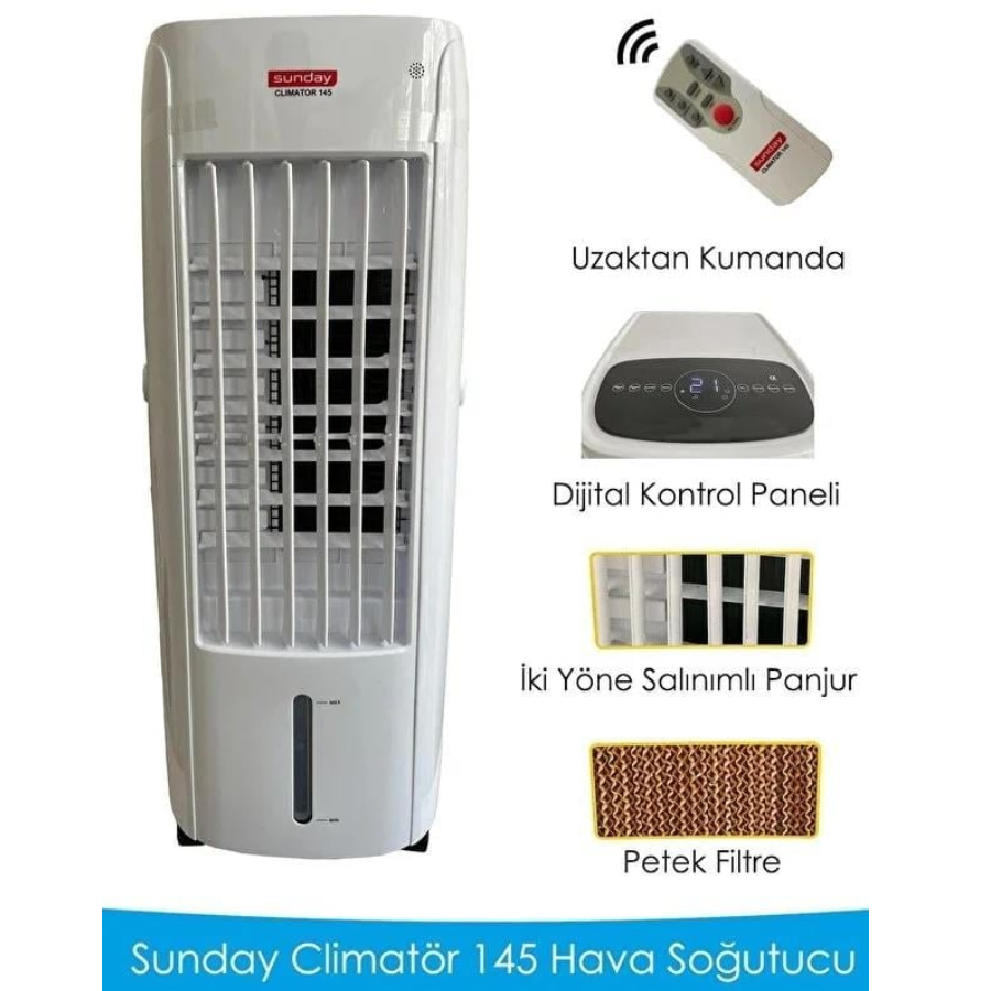 Sunday Climatör 145 İyonizerli Uzaktan Kumandalı Hava Soğutucu