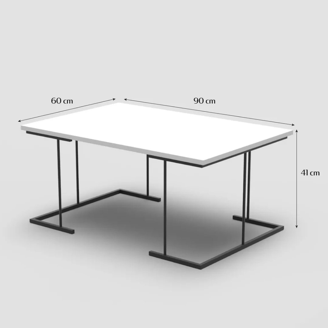 Gold Falez Solo Orta Sehpa Zigon Sehpa Set Gordion