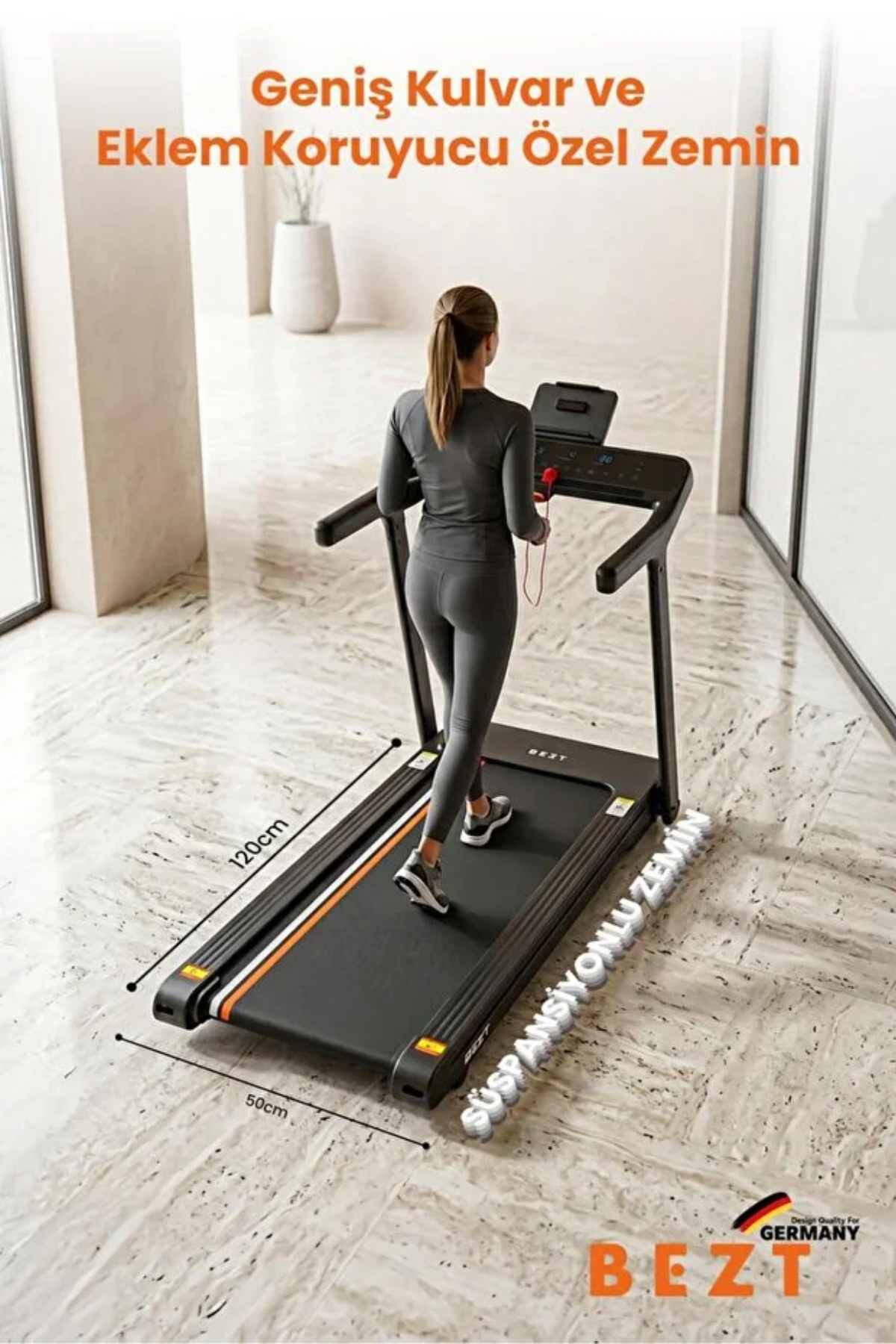 Bezt Run Smart Pro SPR600 Katlanabilir Koşu Bandı Siyah