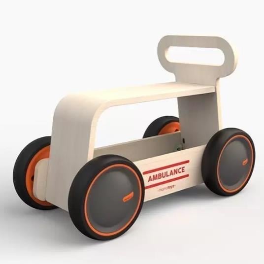 Mamatoyz 03DWA Driveme Wood Ambulans Yürüteç – Bin Sür – Oyuncak Deposu
