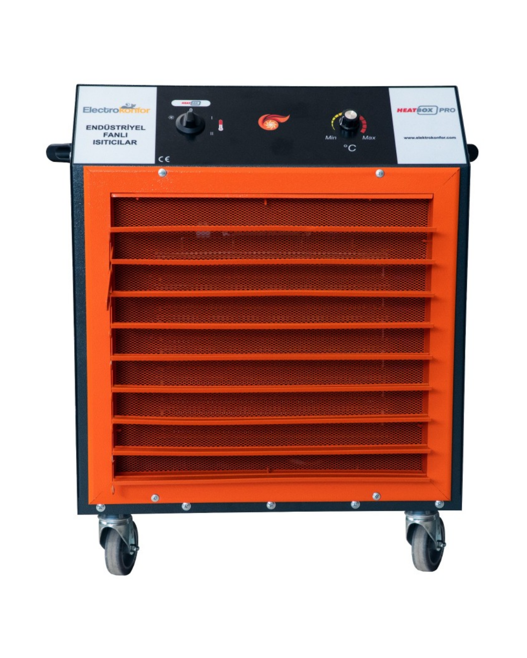 Heatbox HBPRO30000F Pro 30000W Trifaze Elektrikli Fanlı Isıtıcı Füme