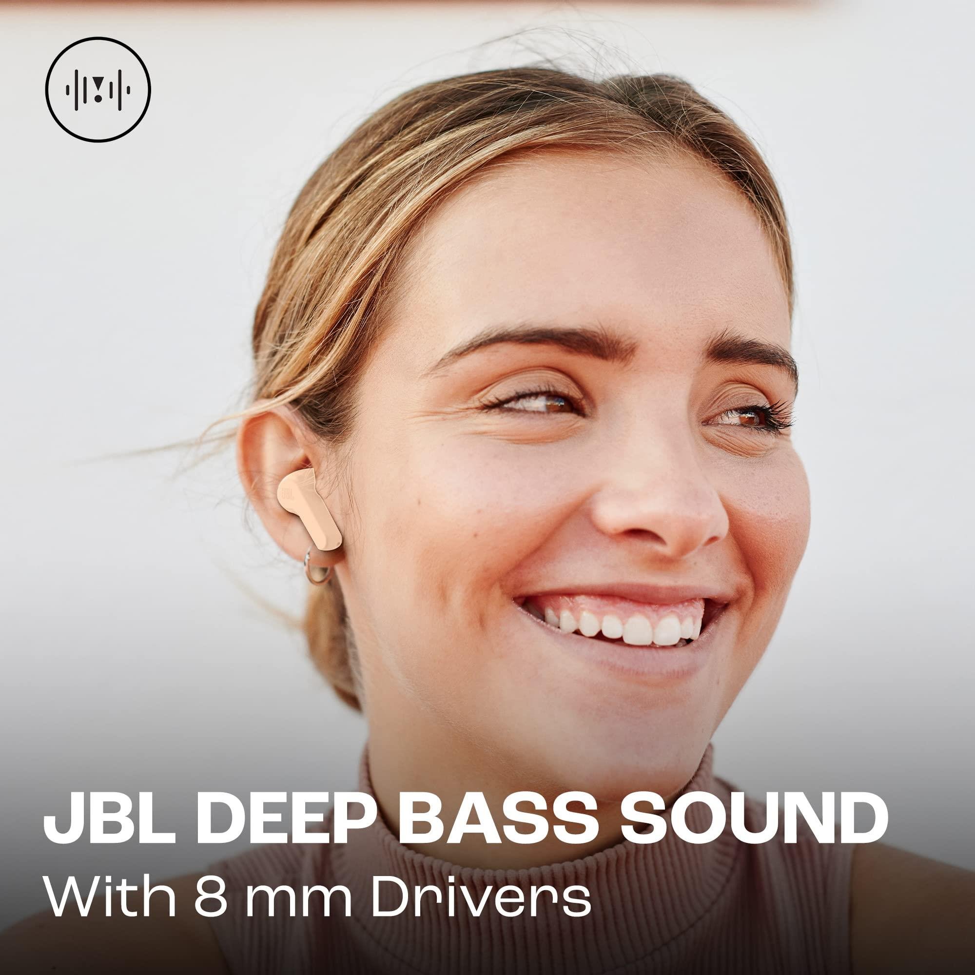JBL Wave Beam TWS Bej Kulak İçi Bluetooth Kulaklık