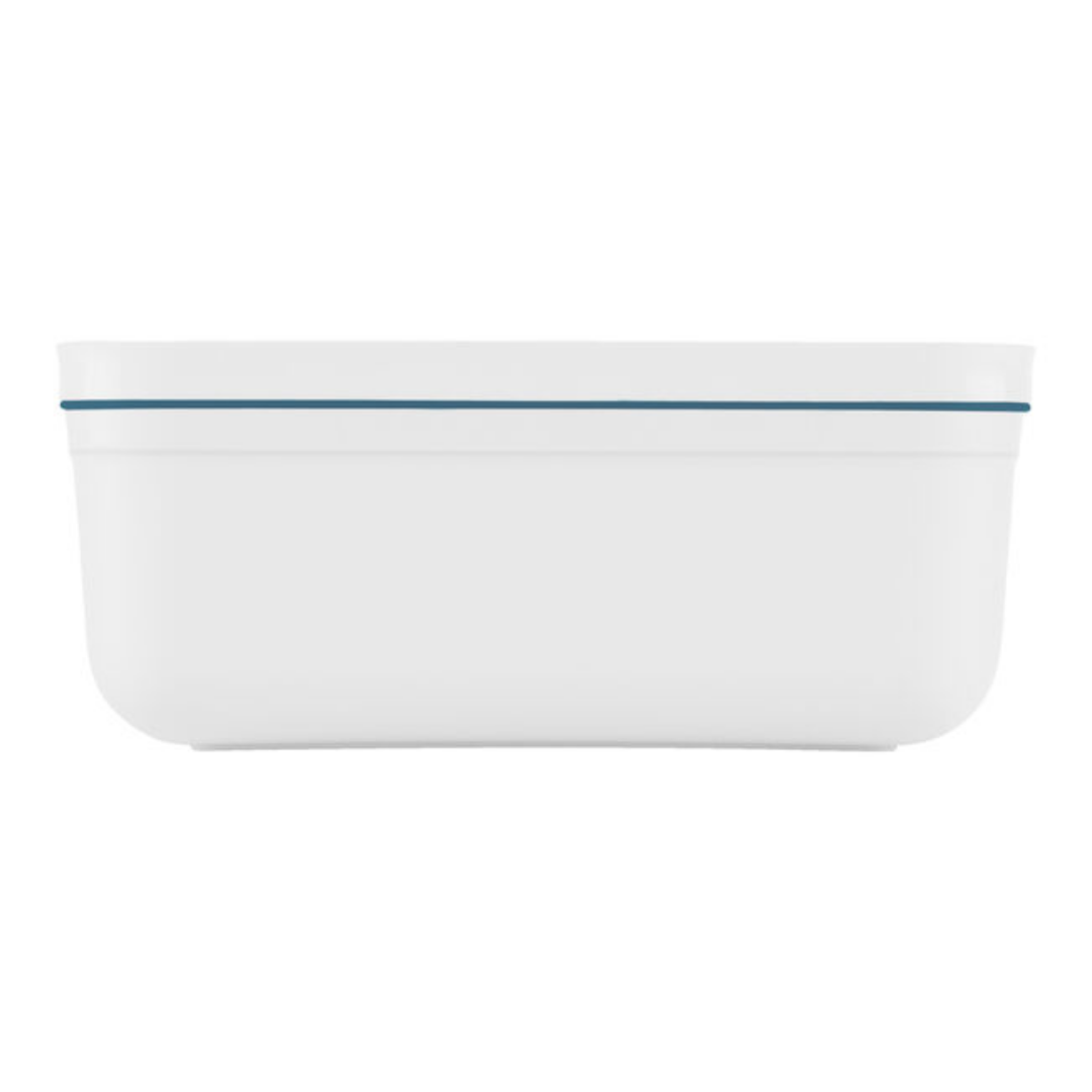 Zwilling 368013100 Fresh & Save Vakumlu Yemek Taşıma Kabı, L, Plastik, Beyaz-Akdeniz Mavisi