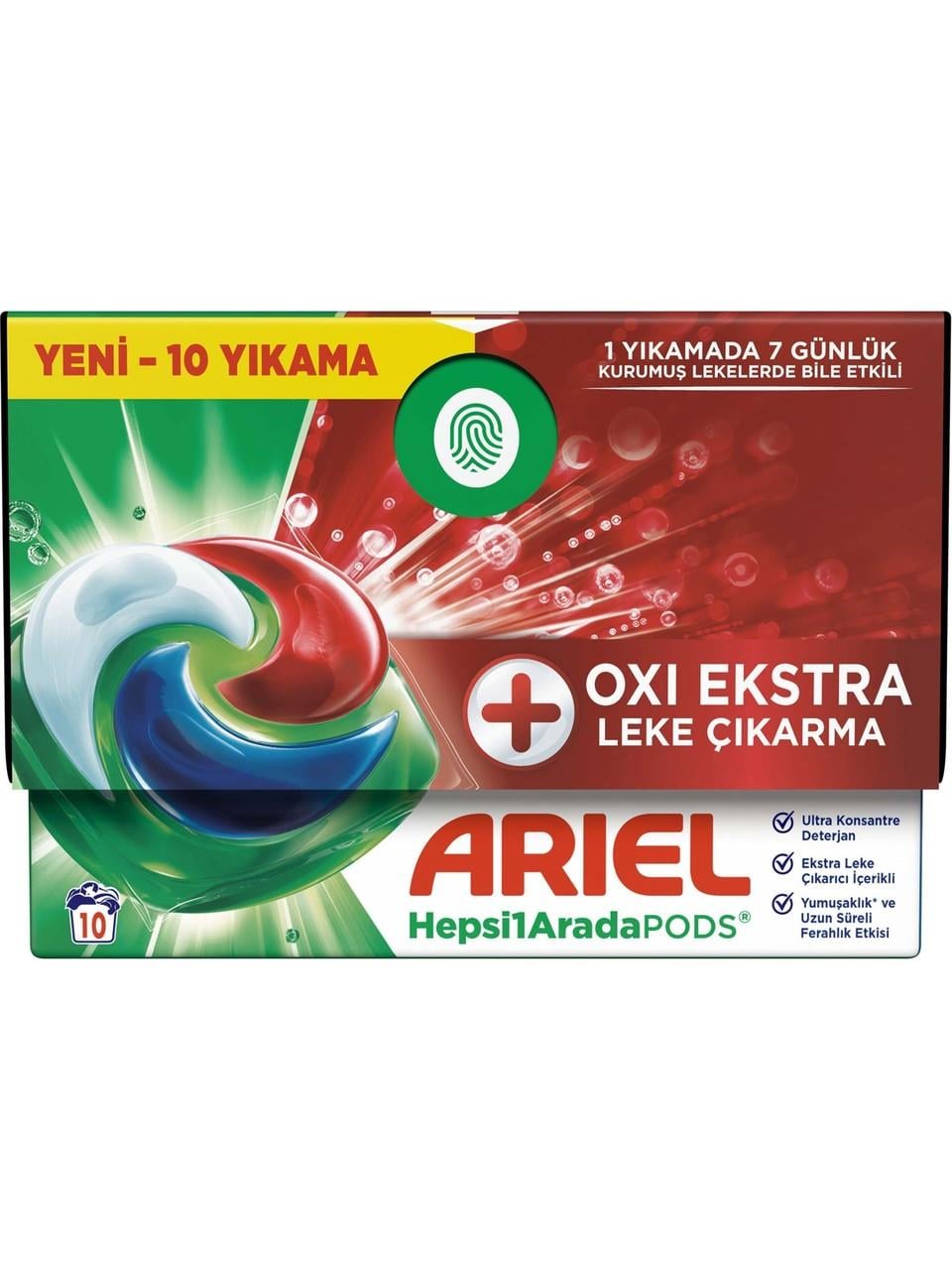 Ariel Pods Kapsül Çamaşır Deterjanı Oxi 10'lu