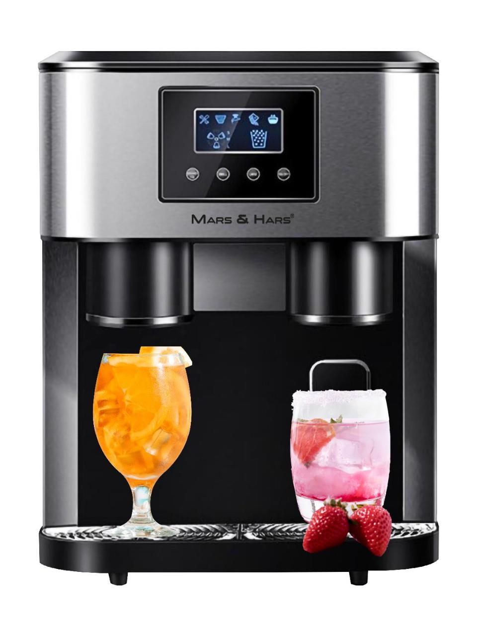 Mars&Hars KIM15 LCD 18Kg Kapasiteli Buz Makinası-Buz Küpü Kırık Buz Soğuk Su Sebili