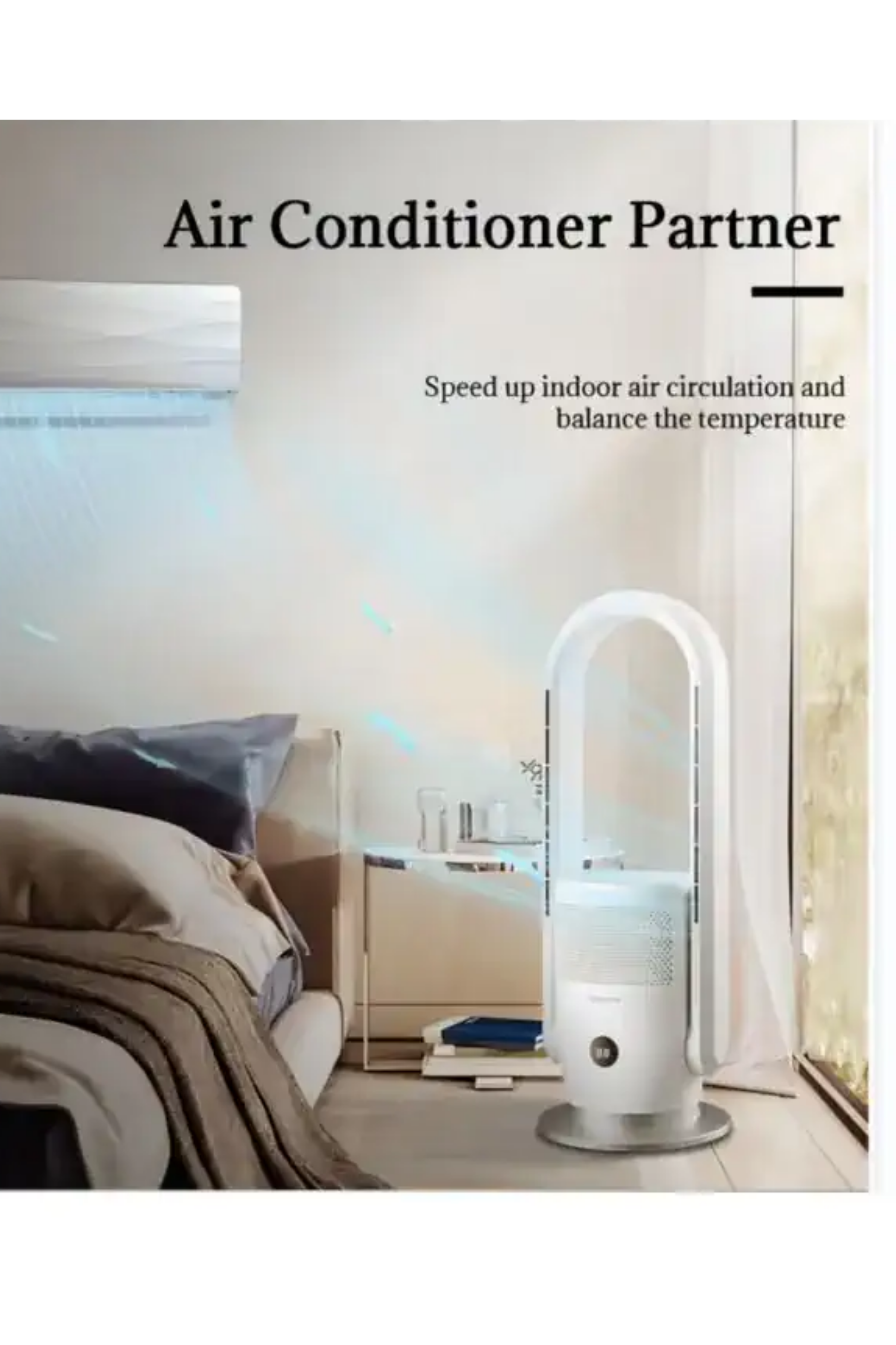 Dlc 35 Watt Soğuk 2000 Watt Sıcak Fanlı Akıllı Wifi Sistemli Hava Temizleme Cihazı