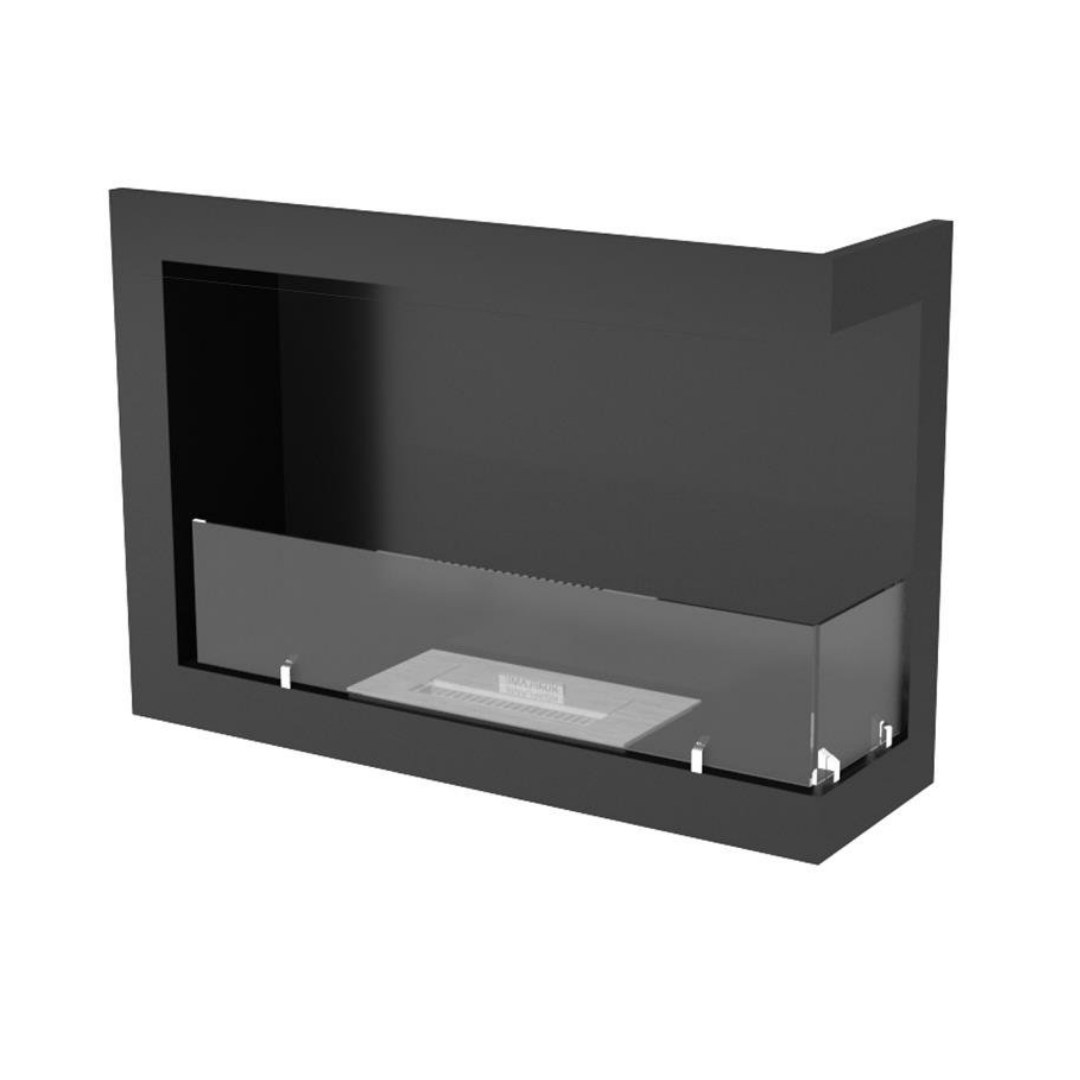 Korflame Sağ Açık 80 Cm Bioetanol Bacasız Şömine