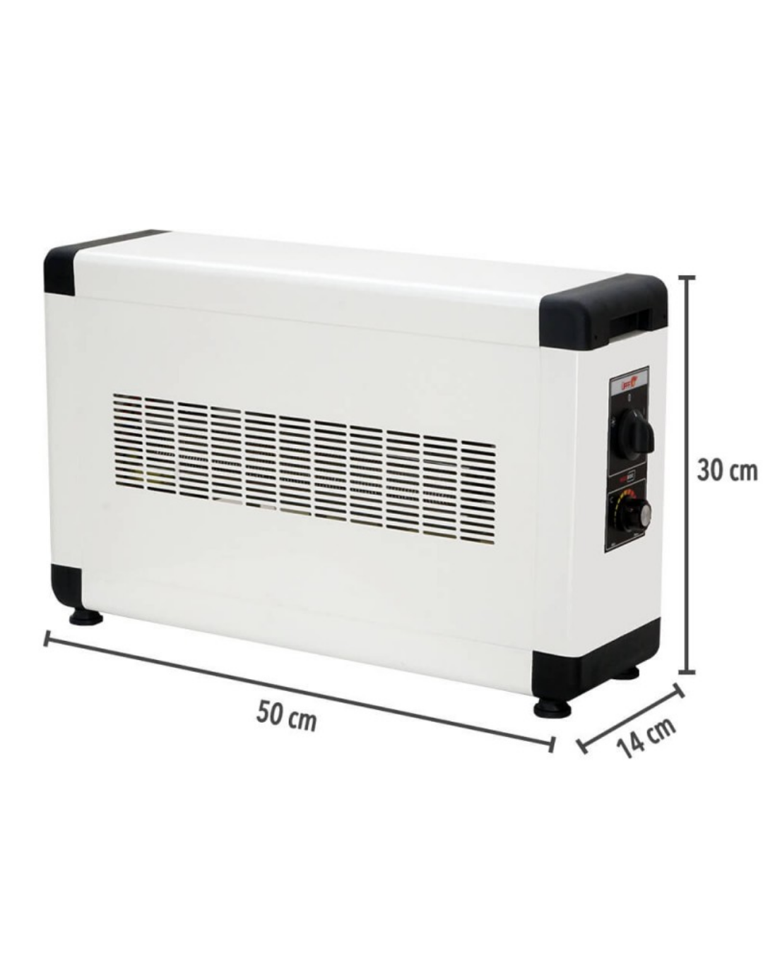 Heatbox HBB3000K Board 3000 watt Monofaze Elektrikli Fanlı Isıtıcı Krem