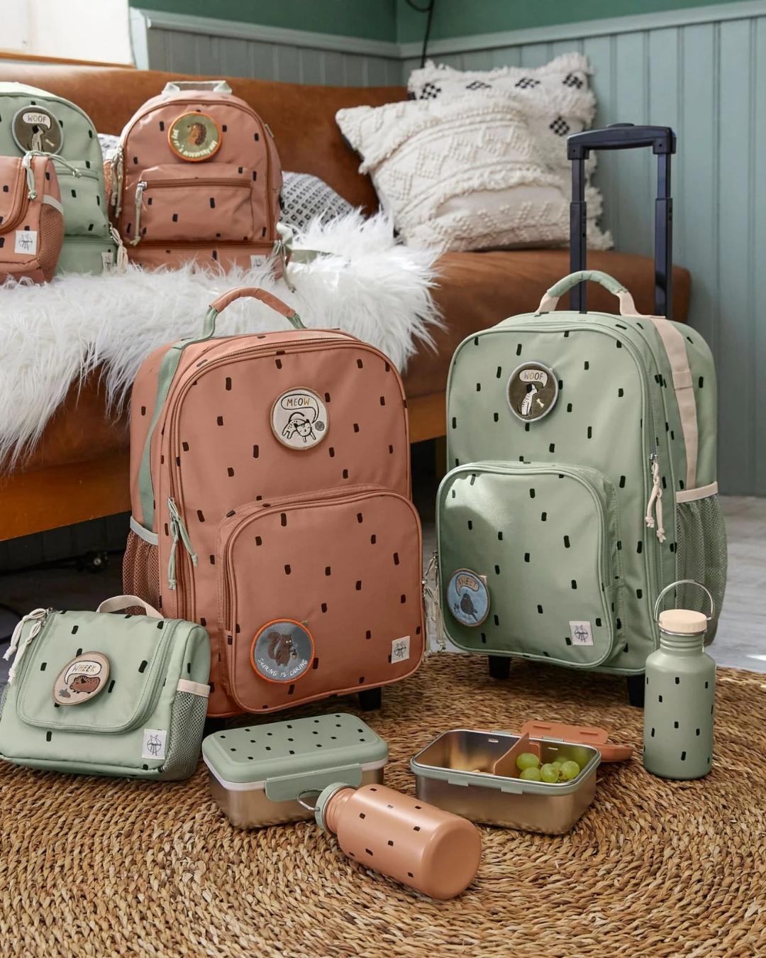 Lassig Happy Prints Organizer Light Olive