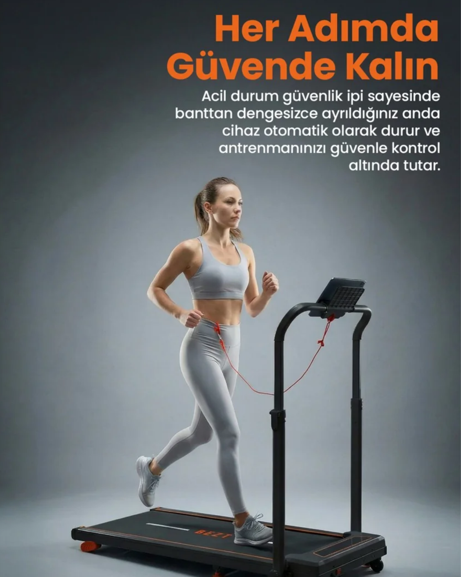 Bezt Run Smart Katlanabilir Koşu Bandı Siyah