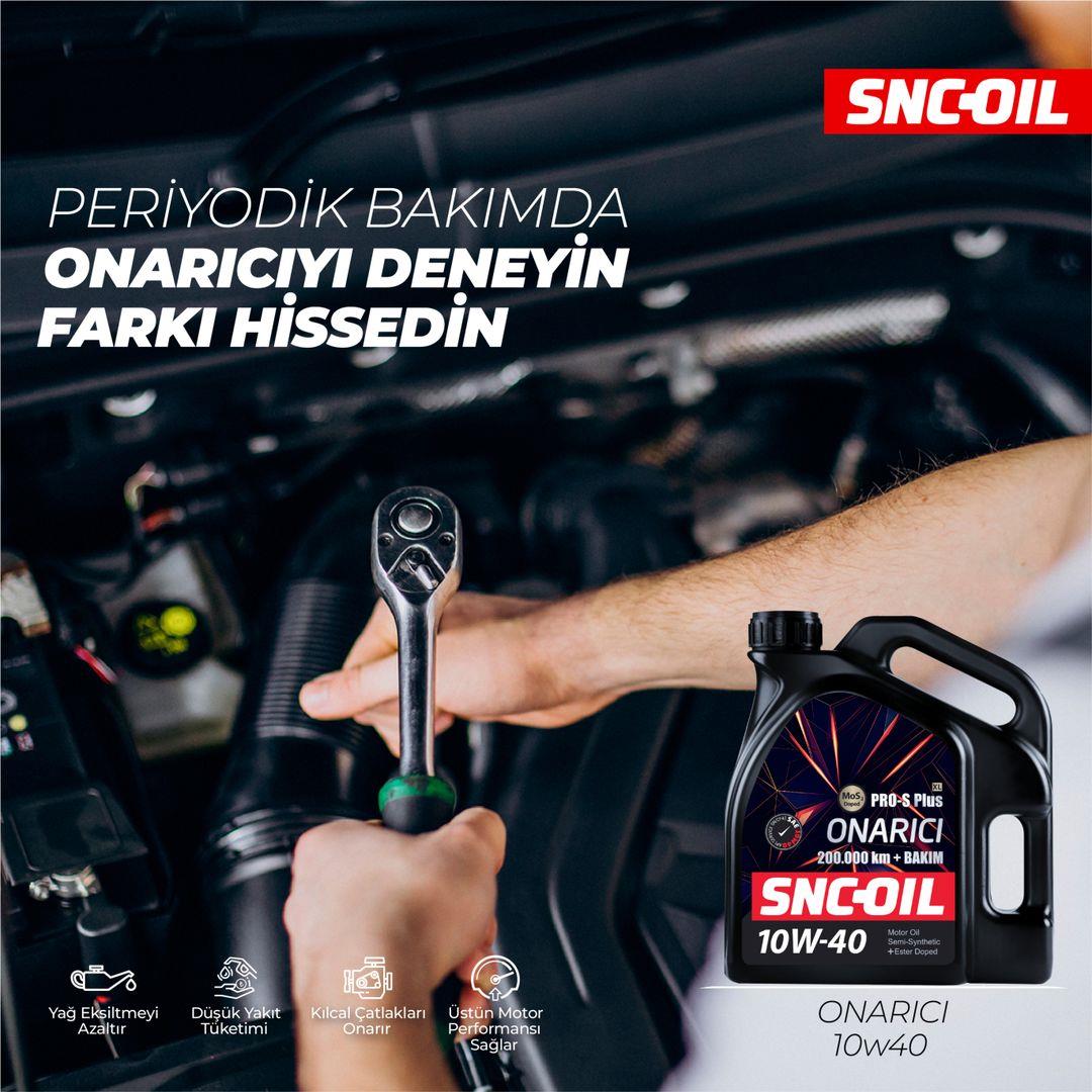 SNC OIL 200.000 Km+ Bakım Pro-S Plus XL Onarıcı 10W-40 Motor Yağı 1 Litre