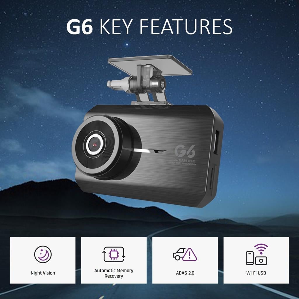 Gnet G6 Fullhd 2 Kamerali Wi-Fi Turkce Ekranli Park Modlu Arac Kamerasi