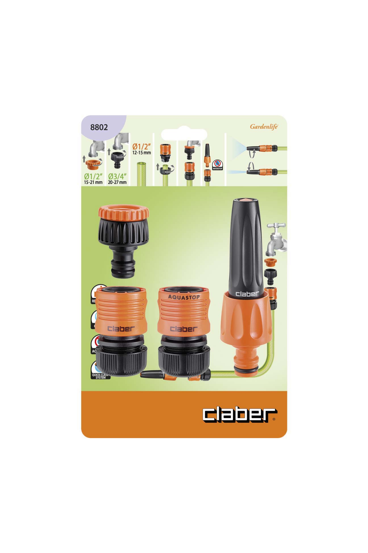 Claber 8802 Jet Spreyli Baslangic Seti 1/2