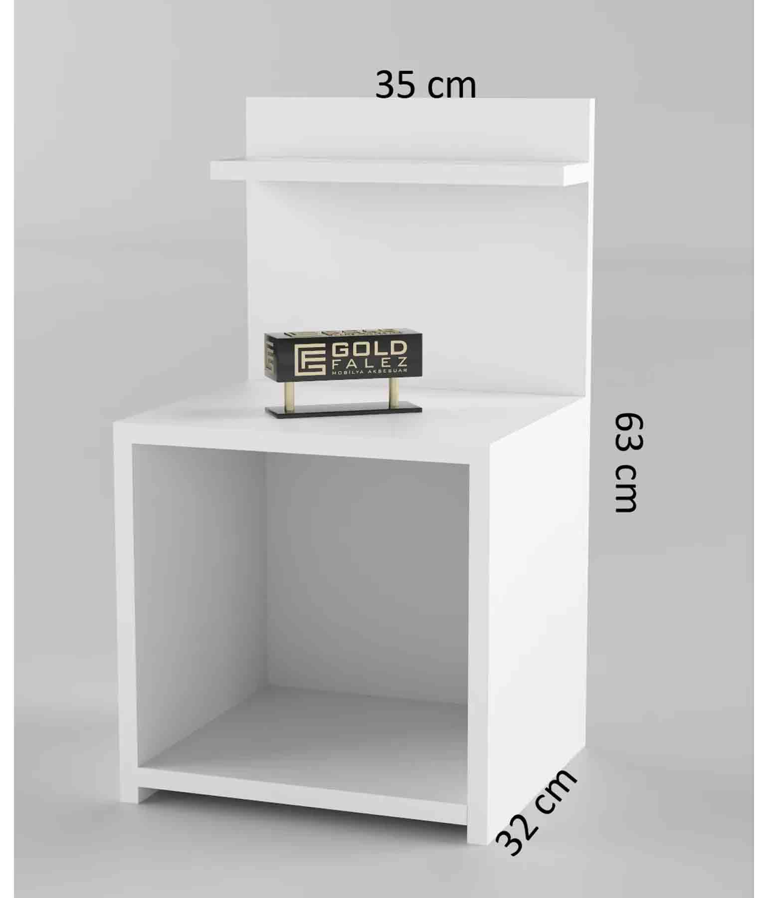 Reyo Komodin Salon Ofis Dolabı Beyaz