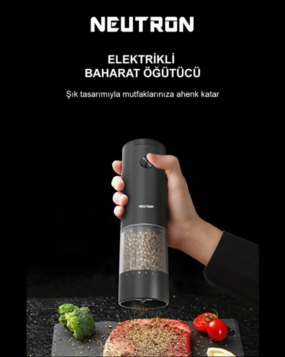 Neutron NTL-PG-03 Elektrikli Tekli Baharat Öğütücü