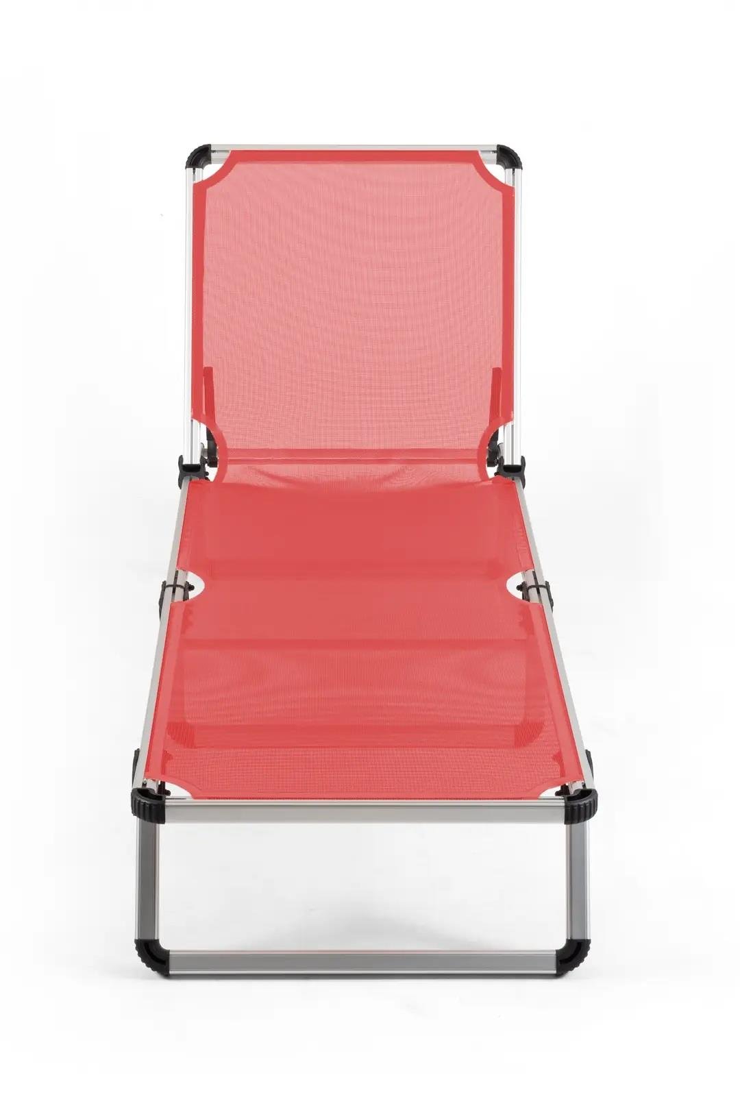 Reyo Katlanır ve Taşınır Şezlong Kırmızı