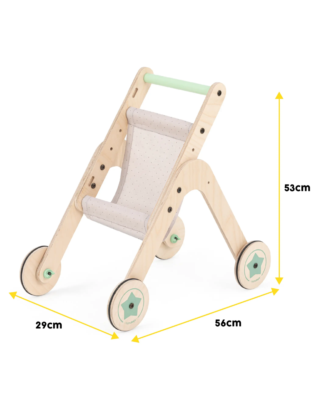 Mamatoyz Trio Stroller İlk Adım Yürüteç ve Oyuncak Bebek Arabası