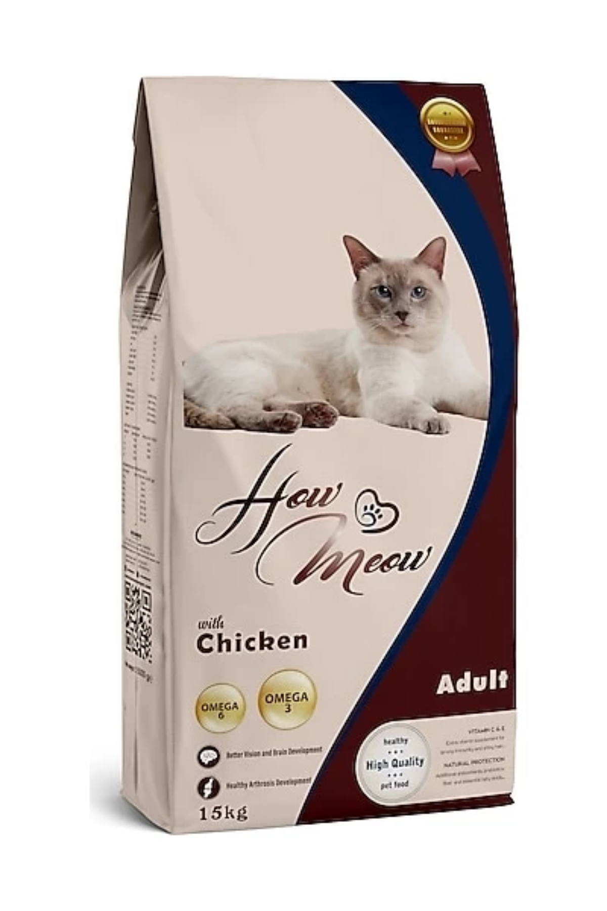 How Meow Tavuk Etli 15 kg Yetişkin Kedi Maması